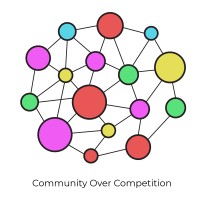 community over competition logo